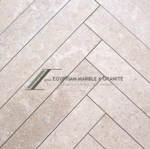 Dijon Limestone l Herringbone pattern Dijon Limestone l Herringbone pattern