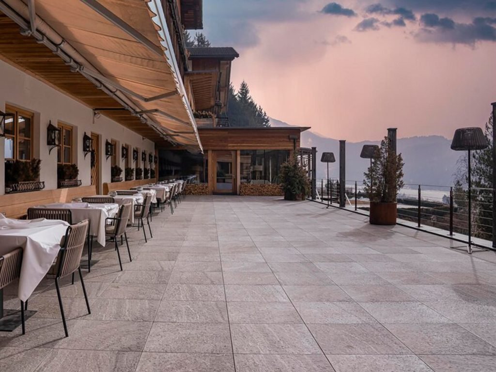 Limestone patios
