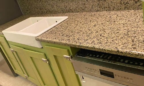 Granite kitchen countertop